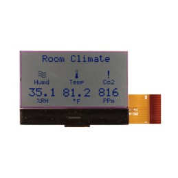 1 pcs - NEWHAVEN DISPLAY INTERNATIONAL NHD-C12864GG-RN-GBW NHD LCD LCD Display, White on White, Reflective
