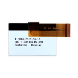 1 pcs - NEWHAVEN DISPLAY INTERNATIONAL NHD-C12864GG-RN-GBW NHD LCD LCD Display, White on White, Reflective