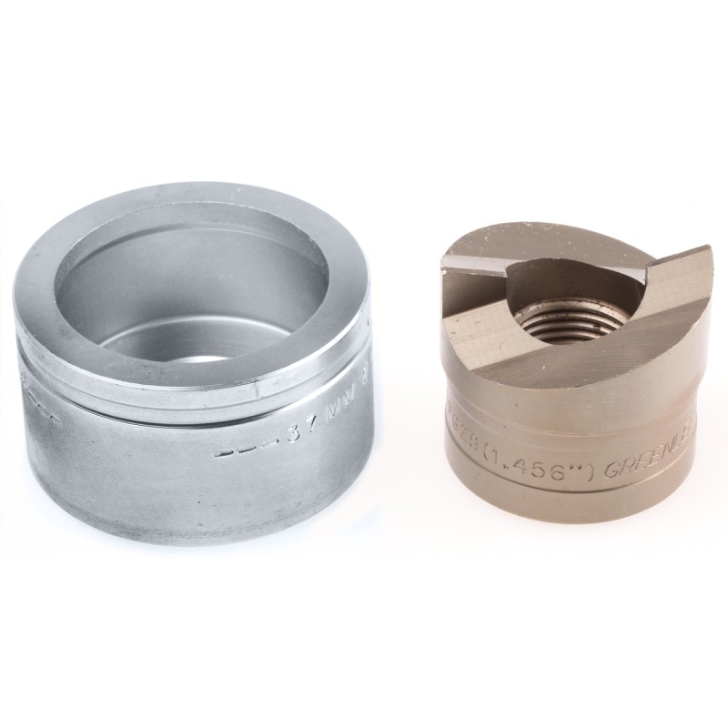 1 pcs - Greenlee Punch and Die Tool, 37.0mm, Circular, Hydraulic Operation