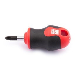 1 pcs - RS PRO Pozidriv Stubby Screwdriver, PZ2 Tip, 25 mm Blade, 85 mm Overall