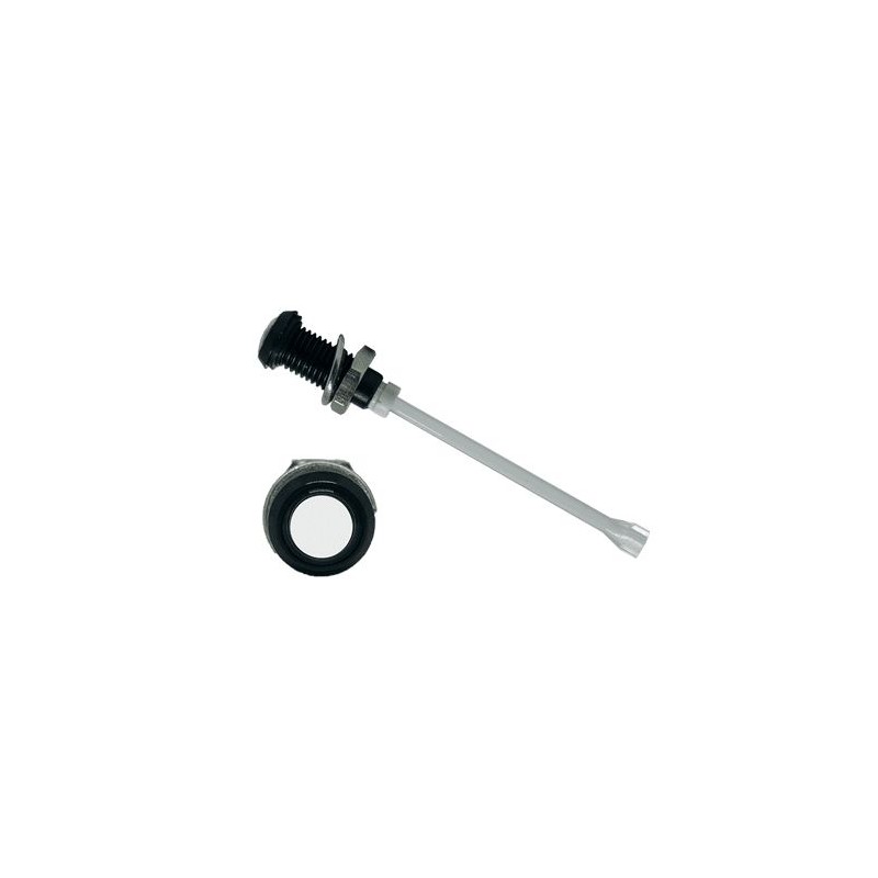 1 pcs - RHD-1910-F6P67PR Bivar, Panel Mount Vertical LED Light Pipe, Clear Round Lens