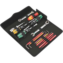 1 pcs - Wera 15 Piece Kraftform Kompakt SH 2 PlumbKit Tool Kit with Case, VDE Approved