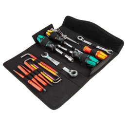 1 pcs - Wera 15 Piece Kraftform Kompakt SH 2 PlumbKit Tool Kit with Case, VDE Approved