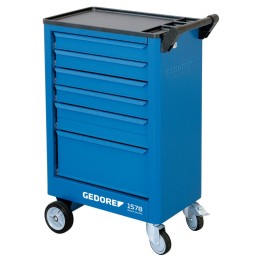 1 pcs - Gedore 6 drawer ABS Wheeled Tool Chest, 930mm x 605mm x 375mm