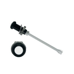 1 pcs - RHD-1160-F6P67PR Bivar, Panel Mount Vertical LED Light Pipe, Clear Round Lens