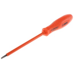 1 pcs - ITL Insulated Tools Ltd Slotted Insulated Screwdriver, 3 x 0.5 mm Tip, 75 mm Blade, VDE/1000V, 150 mm Overall