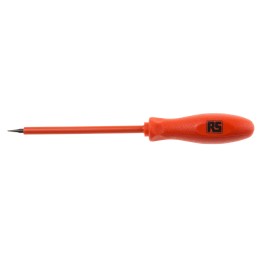 1 pcs - ITL Insulated Tools Ltd Slotted Insulated Screwdriver, 3 x 0.5 mm Tip, 75 mm Blade, VDE/1000V, 150 mm Overall