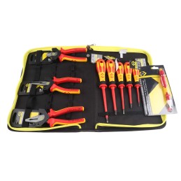 1 pcs - CK 10 Piece Electricians Tool Kit with Pouch, VDE Approved