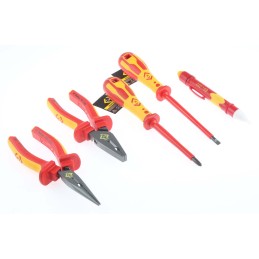 1 pcs - CK 10 Piece Electricians Tool Kit with Pouch, VDE Approved