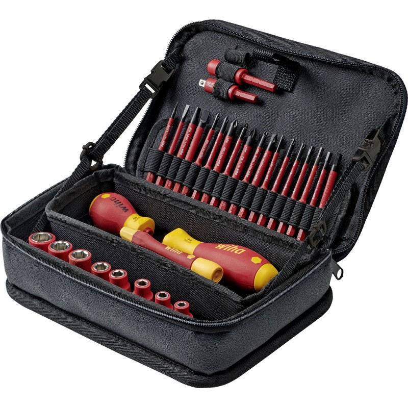1 pcs - Wiha 32 Piece Electricians Tool Kit with Bag, VDE Approved