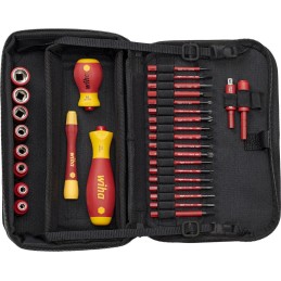 1 pcs - Wiha 32 Piece Electricians Tool Kit with Bag, VDE Approved