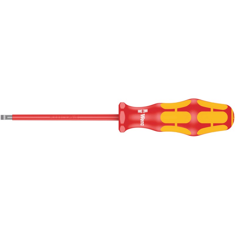 1 pcs - Wera Slotted Insulated Screwdriver, VDE/1000V