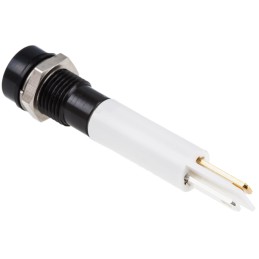 1 pcs - RS PRO Orange Panel Mount Indicator, 10.8 - 13.2V dc, 8mm Mounting Hole Size, IP67