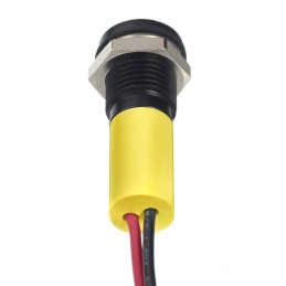 1 pcs - RS PRO Yellow Panel Mount Indicator, 2V dc, 8mm Mounting Hole Size, Lead Wires Termination, IP67