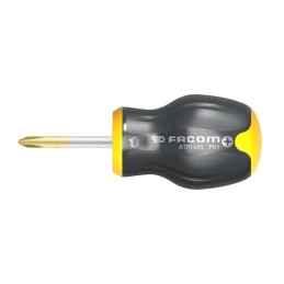 1 pcs - Facom Phillips Stubby Screwdriver, PH1 Tip, 35 mm Blade