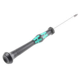 1 pcs - Wera Ball End Hexagon Precision Screwdriver, 1.5 mm Tip, 60 mm Blade, 157 mm Overall