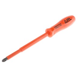 1 pcs - ITL Insulated Tools Ltd Pozidriv Insulated Screwdriver, PZ3 Tip, 150 mm Blade, VDE/1000V, 253 mm Overall