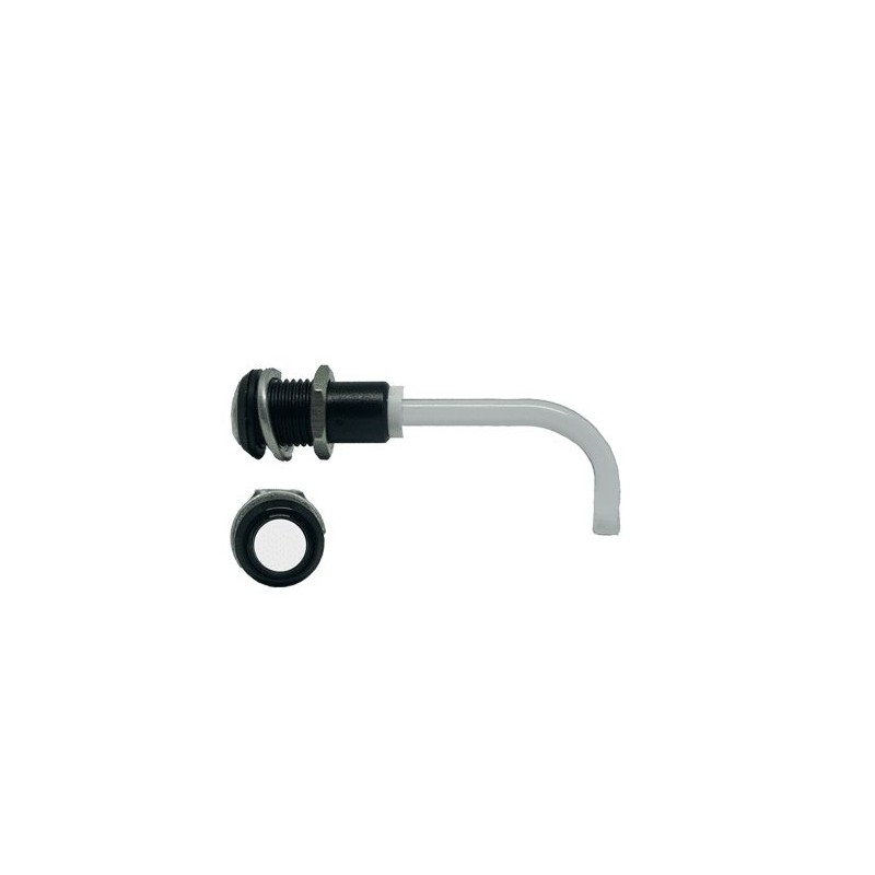 1 pcs - RHD-1100-3500-F9P67PR Bivar, Panel Mount Right Angle LED Light Pipe, Clear Round Lens