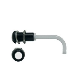 1 pcs - RHD-1100-2500-F9P67PR Bivar, Panel Mount Right Angle LED Light Pipe, Clear Round Lens