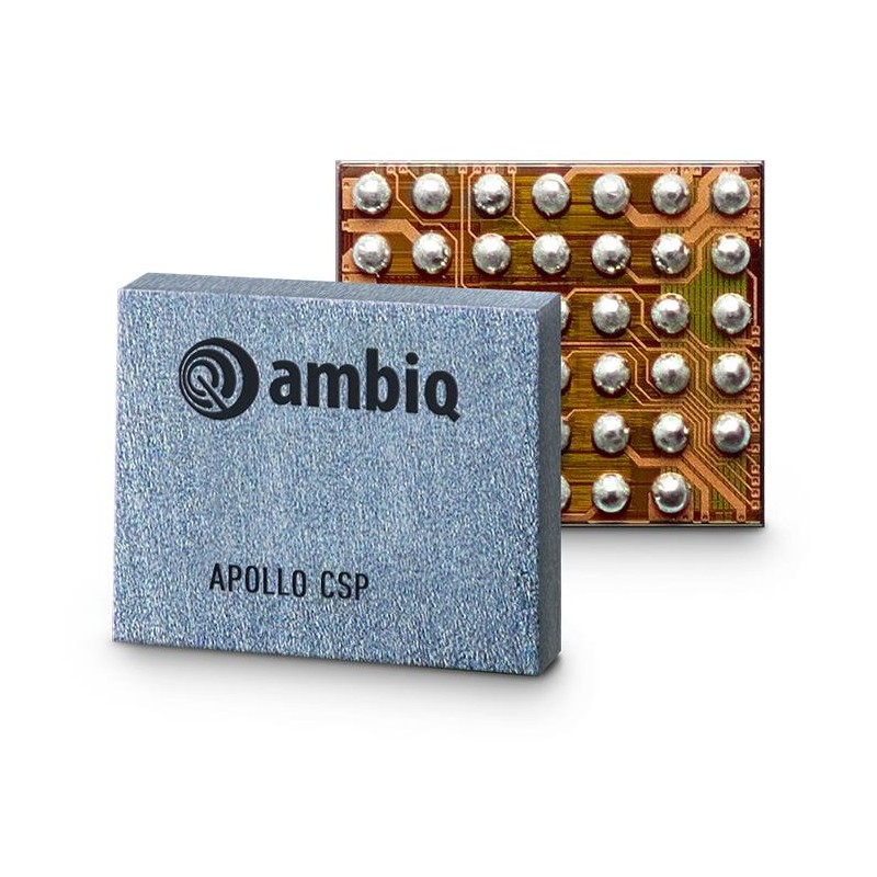 1 pcs : APOLLO512-KCR - MCU 24MHZ M4F 512KB FLSH 41WLCSP