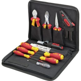 1 pcs - Wiha 13 Piece Electrician's Tool Kit Tool Kit with Pouch, VDE Approved