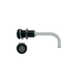 1 pcs - RHD-0900-3000-F9PS67PR Bivar, Panel Mount Right Angle LED Light Pipe, Smoke Round Lens