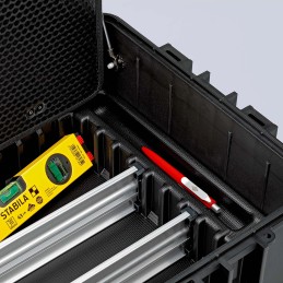 1 pcs - Knipex Robust45 Plastic Tool Case, with 2 Wheels, 609 x 428 x 263mm