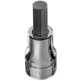 1 pcs - Facom 1/2 in Drive Bit Socket, Hex Bit, 4mm, 60 mm Overall Length