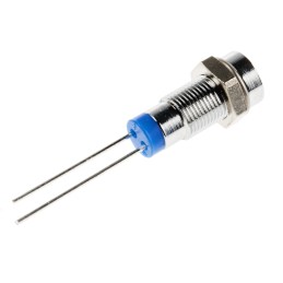 1 pcs - RS PRO Blue Panel Mount Indicator, 2V dc, 6mm Mounting Hole Size, Lead Pin Termination