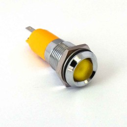 1 pcs - CML Innovative Technologies 192AX35X Series Yellow Panel Mount Indicator, 24V ac/dc, 14mm Mounting Hole Size, IP67