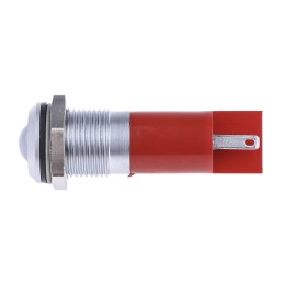 1 pcs - RS PRO Red Panel Mount Indicator, 14mm Mounting Hole Size, Solder Tab Termination, IP67