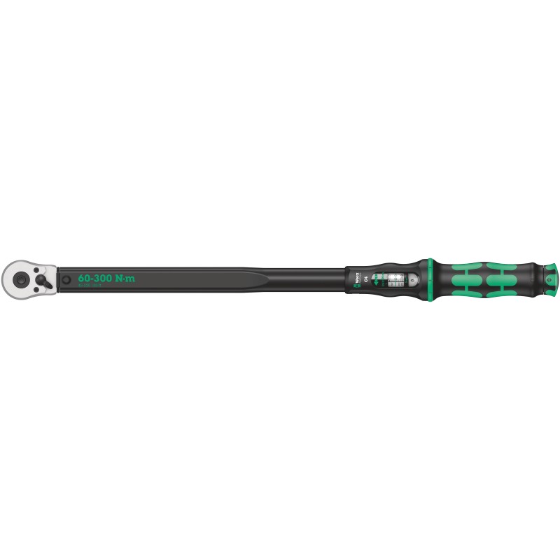 1 pcs - Wera Click-Torque C 4 Click Torque Wrench, 60 - 300Nm, 1/2 in Drive, Square Drive