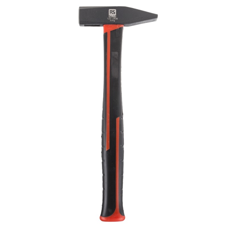 1 pcs - RS PRO Carbon Steel Engineer's Hammer with Fibreglass Handle, 500g