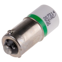 1 pcs - RS PRO Green Panel Mount Indicator, 25 x 10mm Mounting Hole Size