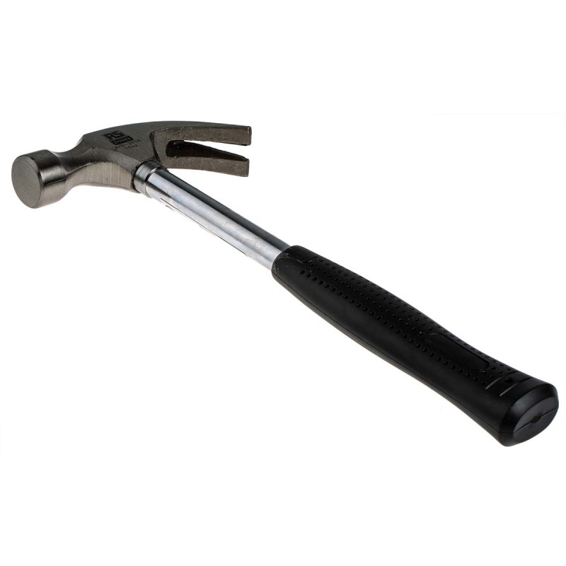 1 pcs - RS PRO Steel Claw Hammer with Forged Steel Handle, 450g