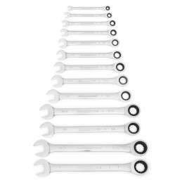 1 pcs - GearWrench 13-Piece Spanner Set, 1/4 - 1 in