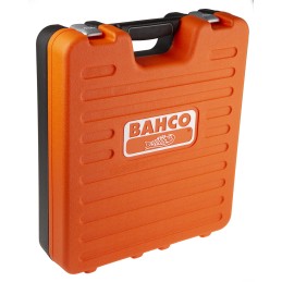 1 pcs - Bahco 108-Piece Metric 1/2 in, 1/4 in Deep Socket/Standard Socket/Spanner/Allen Key/Bit Set with Ratchet, 6 point,