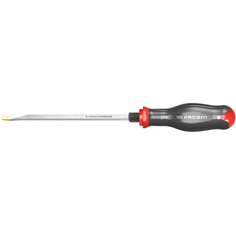1 pcs - Facom Slotted Screwdriver, 8 mm Tip, 150 mm Blade