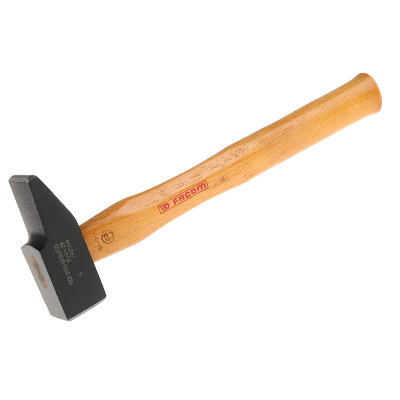 1 pcs - Facom Steel Engineer's Hammer with Hickory Wood Handle, 380g