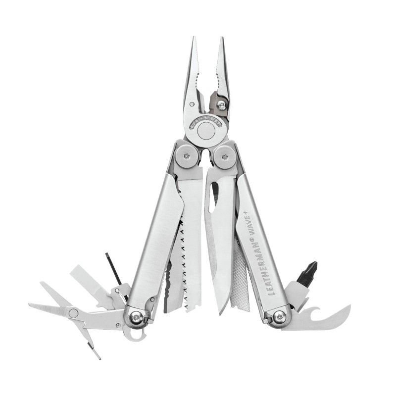 1 pcs - Leatherman Wave+ Straight, Multitool Knife, 100mm Closed Length, 241g