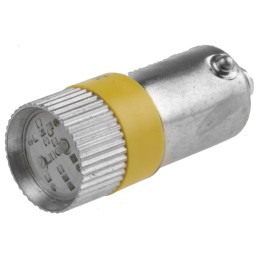1 pcs - RS PRO Yellow LED Indicator Lamp, 24V dc, BA9s Base, 10mm Diameter, 120/110mcd