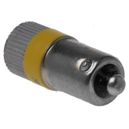 1 pcs - RS PRO Yellow LED Indicator Lamp, 24V dc, BA9s Base, 10mm Diameter, 120/110mcd