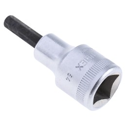 1 pcs - STAHLWILLE 1/2 in Drive Bit Socket, Hex Bit, 6mm, 60 mm Overall Length