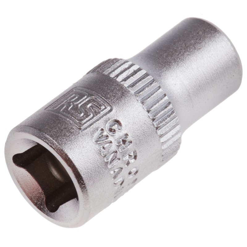 1 pcs - RS PRO 1/4 in Drive 6mm Standard Socket, 6 point