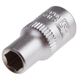 1 pcs - RS PRO 1/4 in Drive 6mm Standard Socket, 6 point