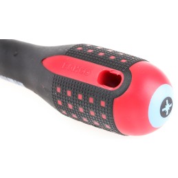 1 pcs - Bahco Pozidriv Screwdriver, PZ2 Tip, 100 mm Blade, VDE/1000V, 222 mm Overall