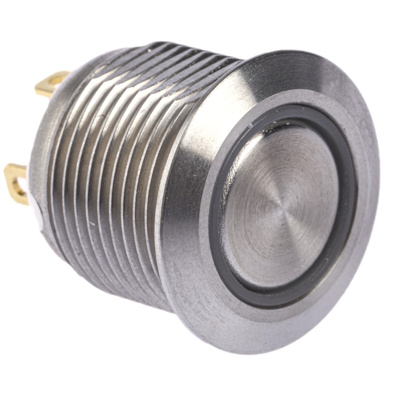 1 pcs - RS PRO Illuminated Push Button Switch, Momentary, Panel Mount, 16mm Cutout, SPST, Red LED, 36V dc, IP67