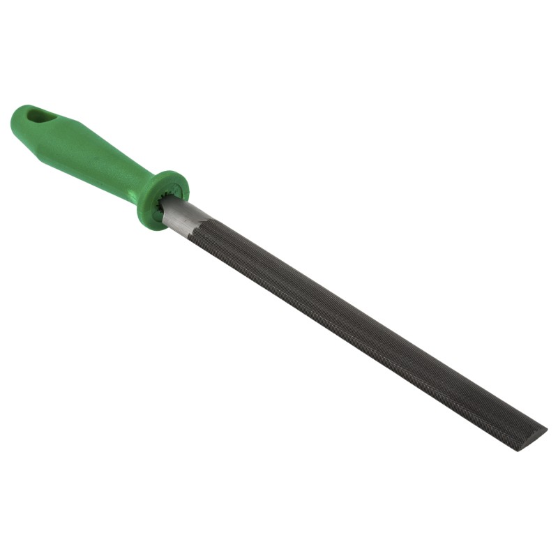 1 pcs - Crescent 200mm, Second Cut, Half Round Engineers File With Soft-Grip Handle