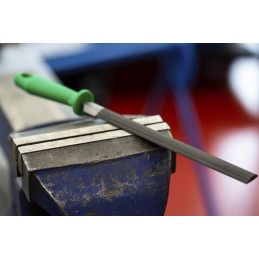 1 pcs - Crescent 200mm, Second Cut, Half Round Engineers File With Soft-Grip Handle