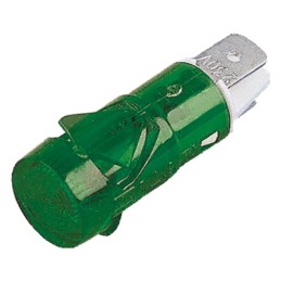 1 pcs - Arcolectric (Bulgin) Ltd Green Neon Panel Mount Indicator, 230V ac, 12.7mm Mounting Hole Size